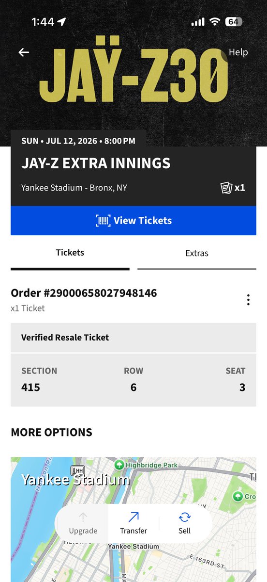 King_October_'s tweet photo. I was really hoping I can fly to NY and see HOV unfortunately something always happens and I had to handle my priorities first and fix my car. So if anyone is interested in buying this ticket please I’ll send it right over🙏🏾 https://t.co/V5nVALrW3c