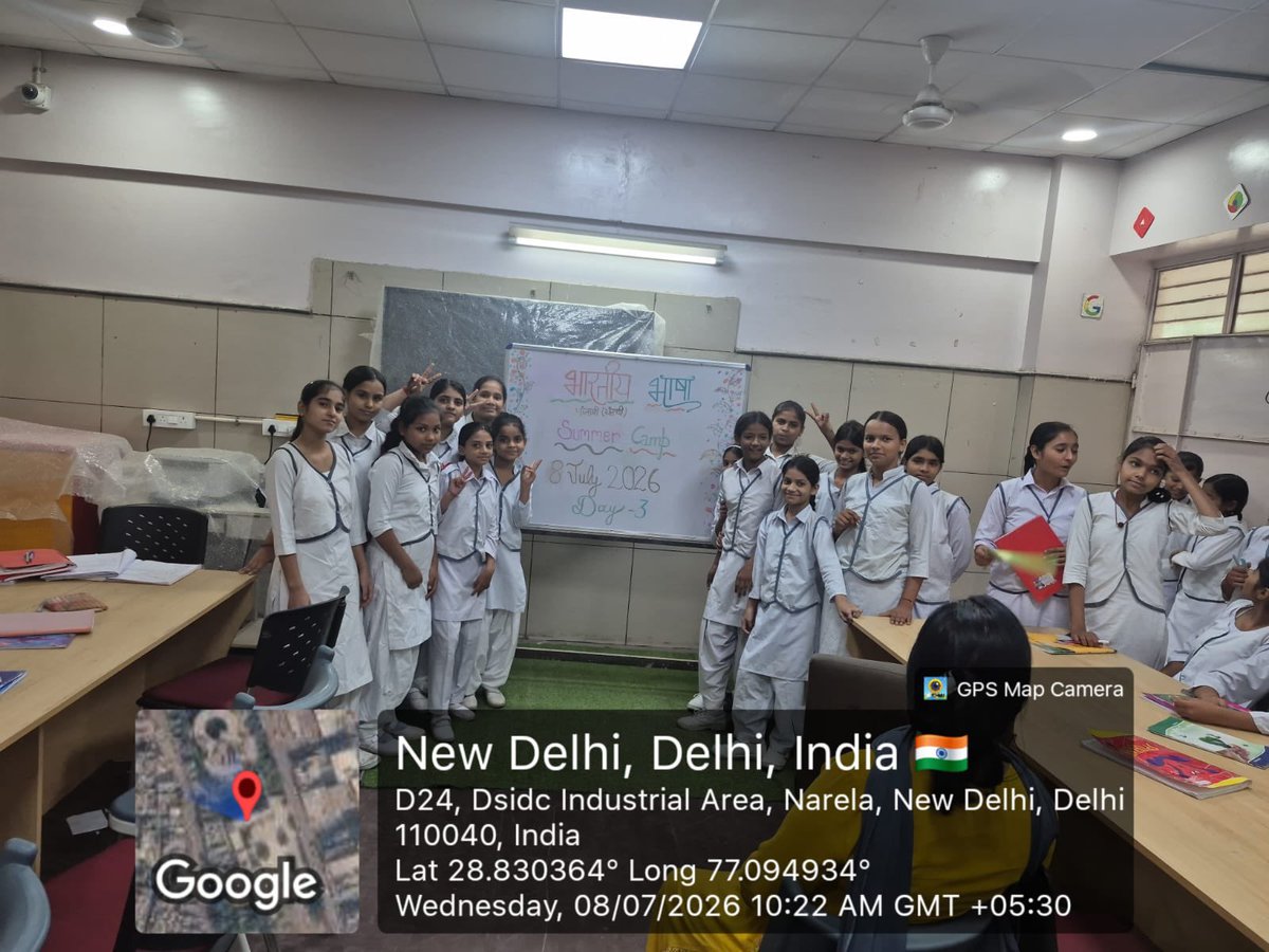 GGSSS1310470's tweet photo. Bharatiya Bhasha Summer Camp in #Delhi #Schools Day 3 (8 July) 
Today's Activity - Art (Music/Dance/Painting)
#EkBharatShreshthaBharat
#BharatiyaBhasha #NEP2020 #SamagraShiksha https://t.co/nvHn0SON7q