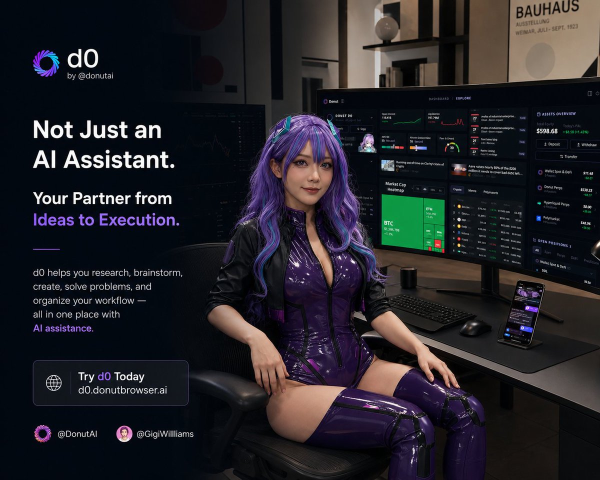 rakibrh013's tweet photo. After spending some time exploring d0 by @donutai, I finally understand why so many people are excited about it.

At first glance, it may look like another AI assistant, but after actually using it, you realize it's built with a much bigger vision.

d0 is not just about answering questions or generating text. It is designed to help you move from ideas to execution. Whether you are researching a topic, brainstorming new concepts, writing content, solving problems, or organizing your workflow, d0 brings everything together in one place.

The biggest thing I noticed is how smooth the experience feels. Instead of switching between multiple tools for different tasks, d0 helps you manage the entire process with AI assistance.

The interface is simple, clean, and focused on productivity. It removes unnecessary complexity and lets you spend more time creating, learning, and building.

As AI continues to evolve, the most valuable products will be the ones that don't just provide information but actually help people complete real work.

d0 feels like a step in that direction.

Excited to see how @donutai continues improving this product and what new possibilities they unlock in the future.

Try it here:
https://t.co/YSohbNBKXT

@DonutAI @GigiWillliams