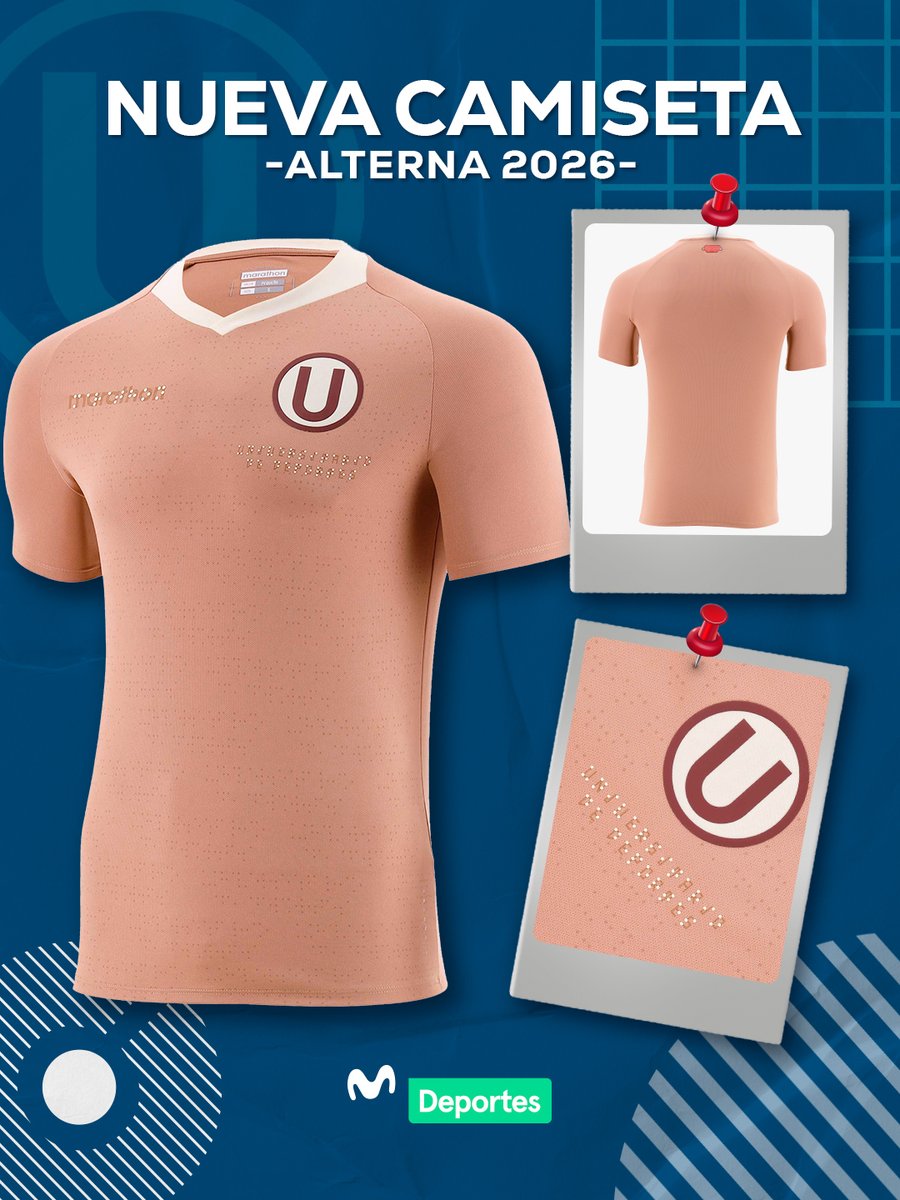 MovistarDeporPe's tweet photo. La nueva camiseta de Universitario no solo destaca por su diseño, sino también por el mensaje que transmite. Esta edición especial incorpora detalles en sistema Braille, una apuesta innovadora que resalta la importancia de la accesibilidad y el respeto por la diversidad dentro del fútbol peruano. ⚽👕