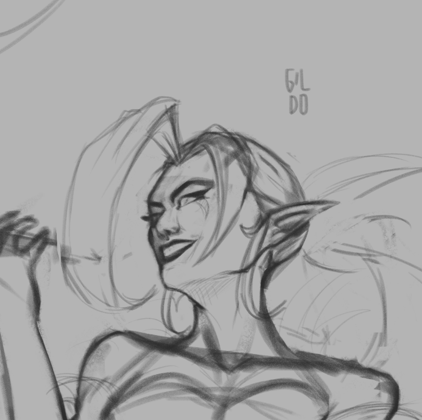 uaigildo's tweet photo. sometimes a dont want to finish anything,  just sketch 😍
#Zyra https://t.co/H9eVMZKr1a