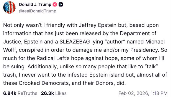 masonisonx's tweet photo. @atrupar Kinda like when trump denies being friends with Epstein when he wasn’t asked about it? https://t.co/MUSyVrxHD1