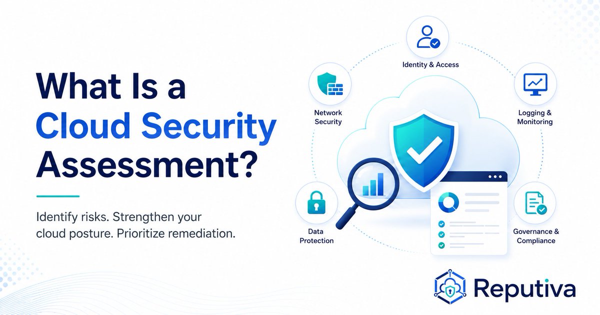 reputiva's tweet photo. Cloud environments do not become secure automatically.

A Cloud Security Assessment helps identify misconfigurations, excessive permissions, exposed resources, weak monitoring, and data protection gaps.

Read More:
https://t.co/zpIDBAQJwR

#CloudSecurity #AWS #Azure #GCP #SMEs https://t.co/9wbpPTv84u
