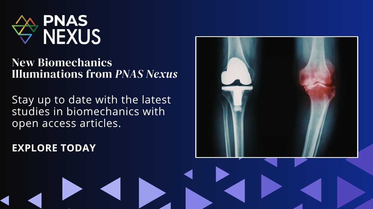OUPAcademic's tweet photo. How does life work across scales? The Biomechanics collection from PNAS Nexus features interdisciplinary research expanding on approaches from biology, medicine, and engineering at various scales. @PNASNexus

Start reading: https://t.co/YNa3h9sFgP https://t.co/FVq903uROc