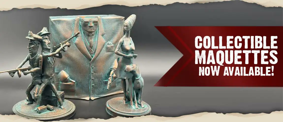 DailyMobster's tweet photo. Be the 1st PERSON in the entire WORLD to own a TDM Maquette.  
https://t.co/3UOe2TL7rd

READ for FREE, but these cost a chunk.
#noir #mobsters #thedailymobster #comicart #maquette #3dprinted https://t.co/ooe0x767qe