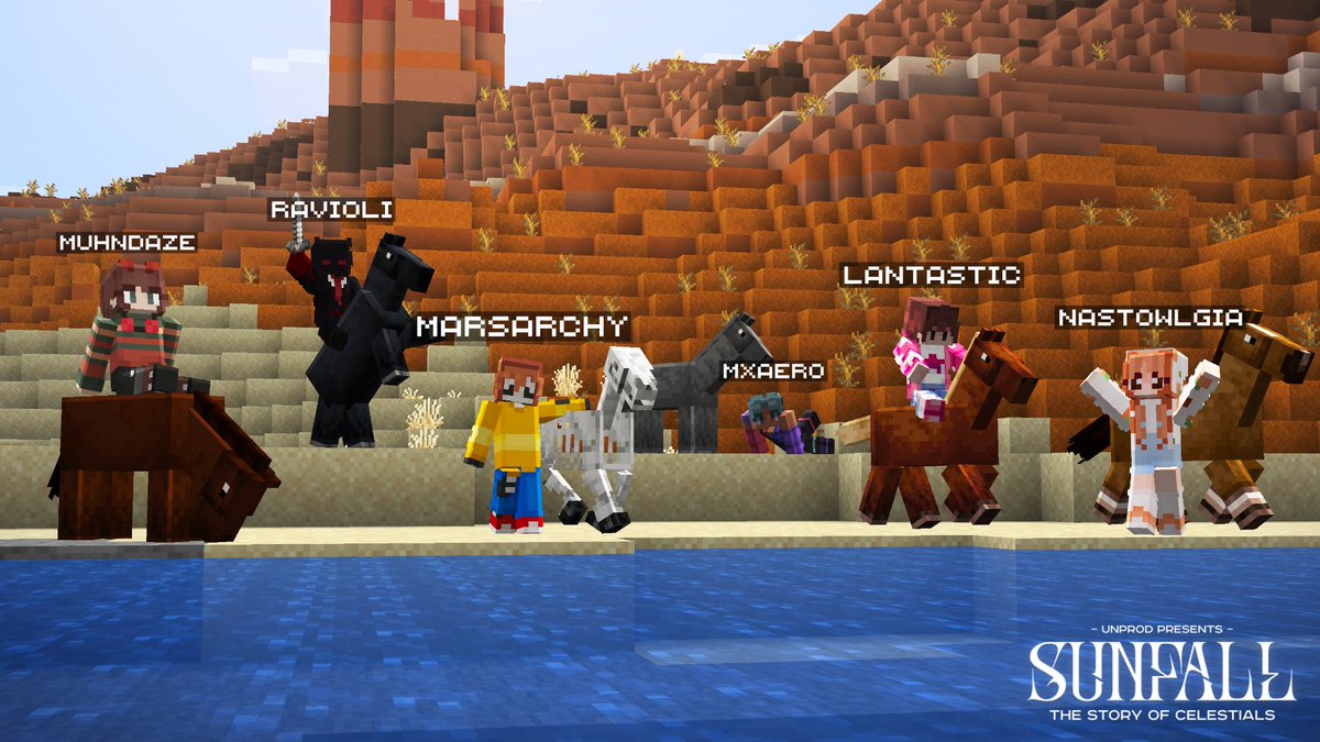 SUNFALLUPDATES's tweet photo. WELCOME TO SUNFALL...

- @Muhndaze 🦋
- @DanRavioli_ ❗
- @marsarchy 🦴
- @ImMxAero ☁️
- @Lantastic ⭐️
- @NostowlgiaX 🪽

SUNFALL is a brand-new SMP launching July 11th at 5PM EST, with an expansive story, custom mechanics, and your favorite creators, all under one sun. https://t.co/iGsZowYRwy