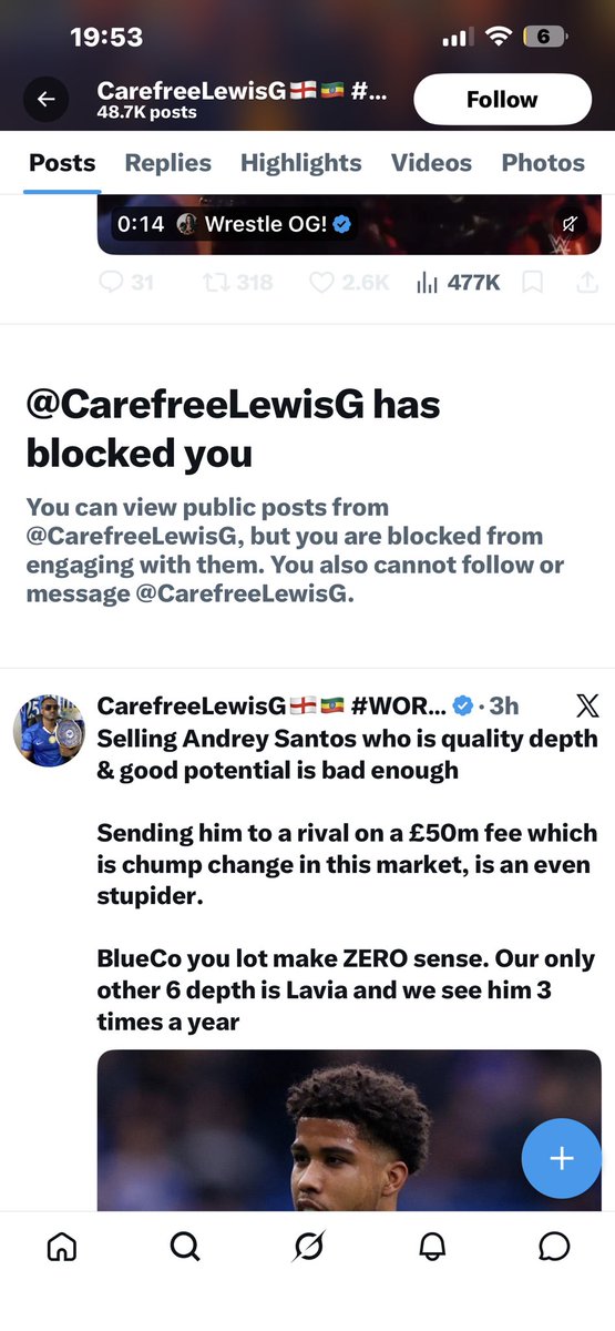TheBigCFC's tweet photo. Some ediot fans hate the truth 🤣🤣🤣@CarefreeLewisG #CFC https://t.co/wh2J5BAiLl