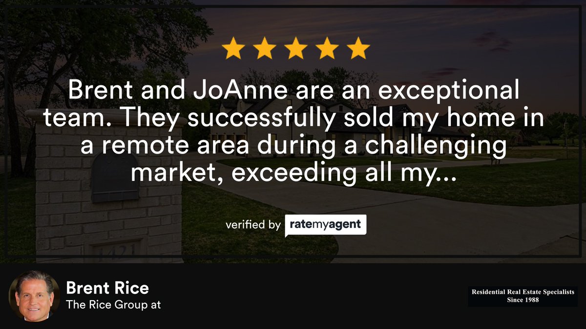 RiceGroupInc's tweet photo. So honored to share one of our latest RateMyAgent reviews in Farmersville
TX 0395896
https://t.co/IDOwh7Wnj5

#realestate #realtor #realestateagent #home #property #investment #forsale #realtorlife #househunting #dreamhome #luxury #compass #RateMyAgent... https://t.co/vnKSdkcPri