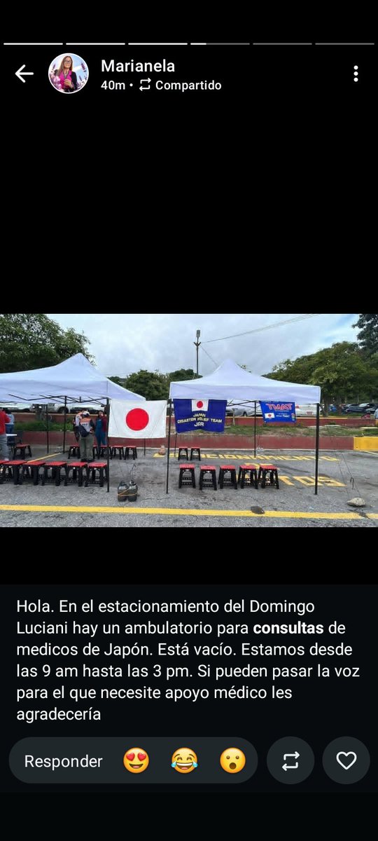 Kaliotty's tweet photo. Hay avisos de sitios donde está la ayuda médica y están vacíos. La estrategia es un error (a mi juicio) deben ir a los sitios donde está la gente no al revés, en un país normal puede que funcione pero en Venezuela no. Deben ir a los sitios de contingencia, creo yo. https://t.co/IP6fW5Ith7
