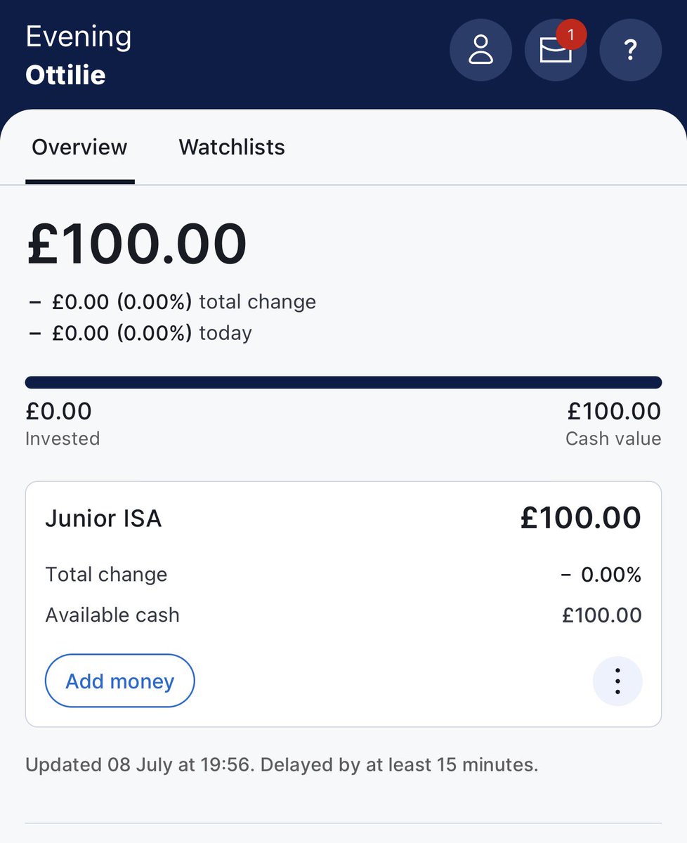 DividendDrip's tweet photo. A milestone of a day for my 8 week granddaughter. 

She’s now in the top 75% for savings in the UK. 

She’s has £100. Let that sink in. https://t.co/0YIsE8phfL