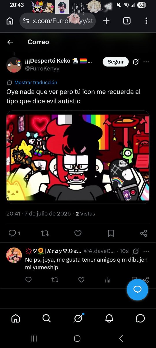 AldaveCand3's tweet photo. @tabiorii Le gane en argumentos y me dice esto,,, solo hay q ver su nombre para ver lo tonto de la situación 🥹 https://t.co/srnSucGA7X