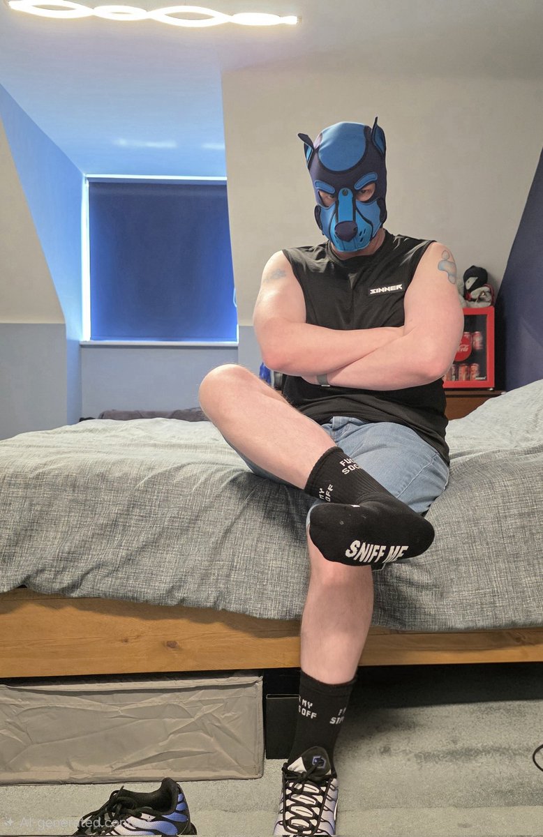 WoofThepup's tweet photo. Your #hungalpha is waiting patiently and has been working on his feet all day and then had a hard gym workout in this heat.
Before this #musclepup breeds you in his bed he has something else he wants you to do first
Can you guess what it is???
#alphapup #pup #pupplay https://t.co/zNM8s9nb4g