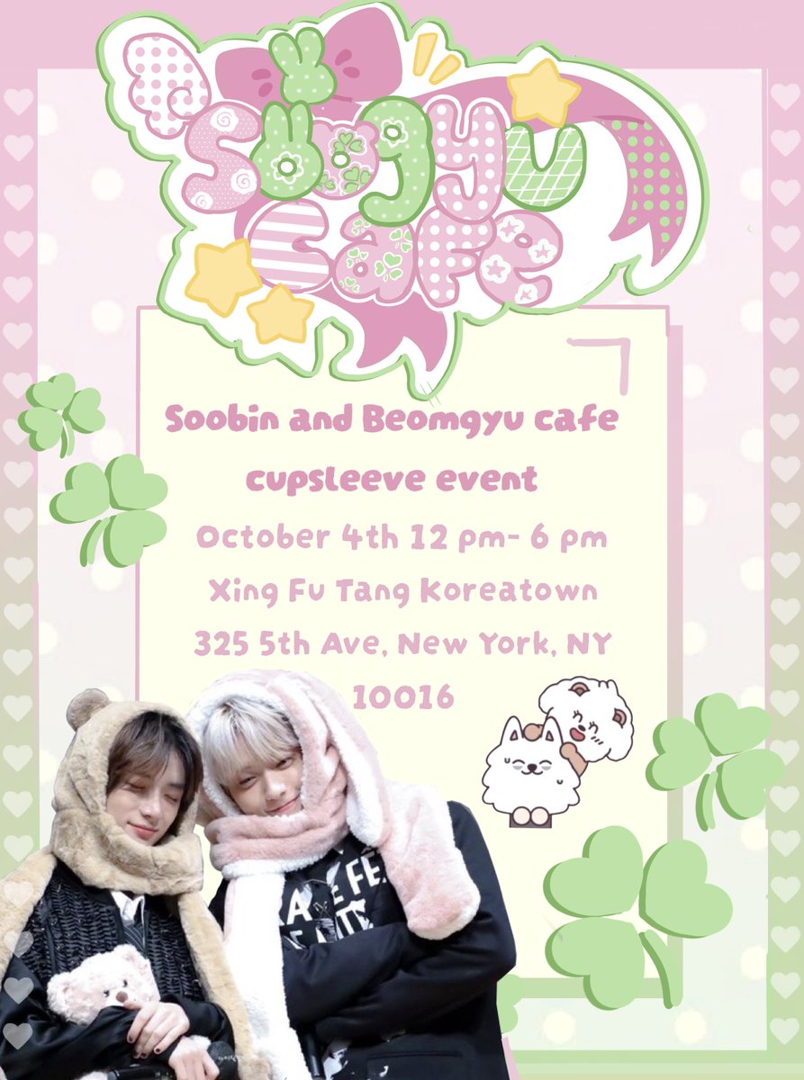 soogyuburger1's tweet photo. Excited to announce that I will be running a SOOGYU CAFE in nyc 🍀 I will be dropping an rsvp form SOON !!!! 
#soogyu https://t.co/X57RCe2IUM