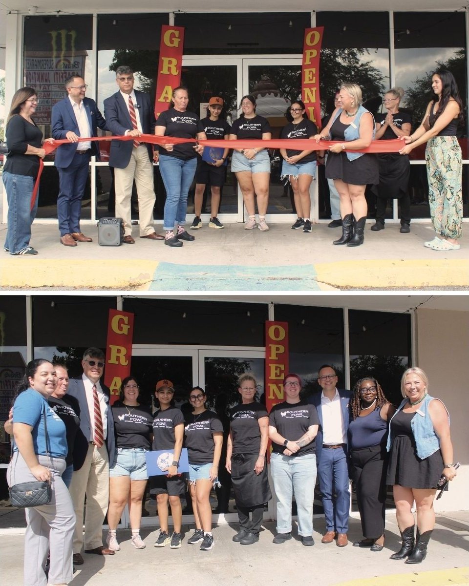 OrlDistrict2's tweet photo. Welcome to District 2, Southern Fowl! 🎉

Congratulations to owner Virginia ("Va") Probst and her team on their official ribbon cutting in the Curry Ford West District. We wish them continued success and look forward to seeing them thrive in our community. https://t.co/Td9ZqA02wl