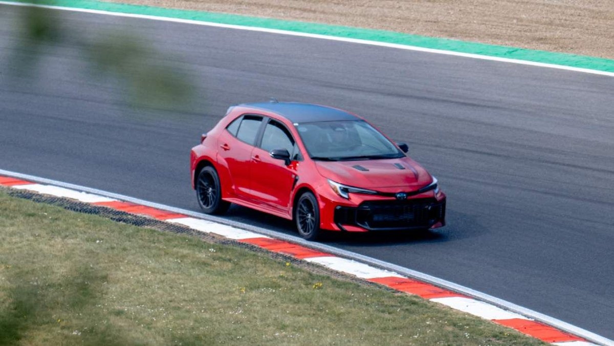 evomagazine's tweet photo. Could the UK get Toyota's four-wheel drive Golf R rival, and should we be excited? We drive the GR Corolla to find out. https://t.co/QEaJaO5LoC