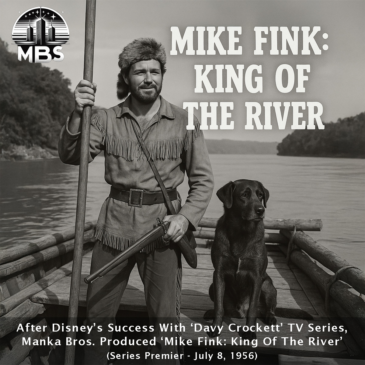 MankaBros's tweet photo. This Date In Manka Bros History - July 8, 1956:

After Disney’s success with the ‘Davy Crockett’ TV series, Manka Bros produced a series about one of Davy’s friends - ‘Mike Fink: King of the River.’

https://t.co/DUh6qAXbjT

#hollywoodstudios #Disney #ClassicTV #satire #parody https://t.co/PO4Zdhy1vz