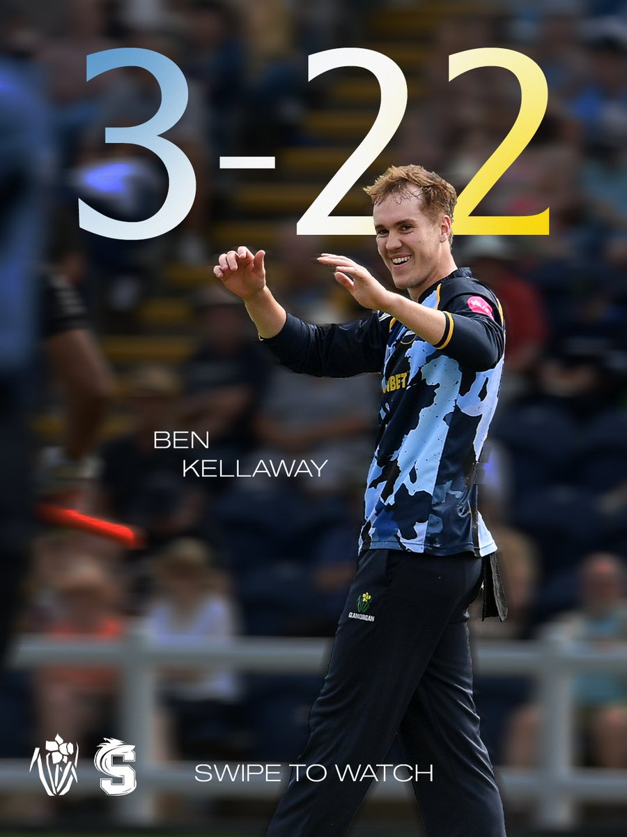 GlamCricket's tweet photo. An exceptional spell on an otherwise difficult evening. Da iawn, Kellers 👏

WATCH LIVE: https://t.co/TdQbM2kcJO 

#GLAvNOR 
#OhGlammyGlammy https://t.co/PUQ4h28Vgv