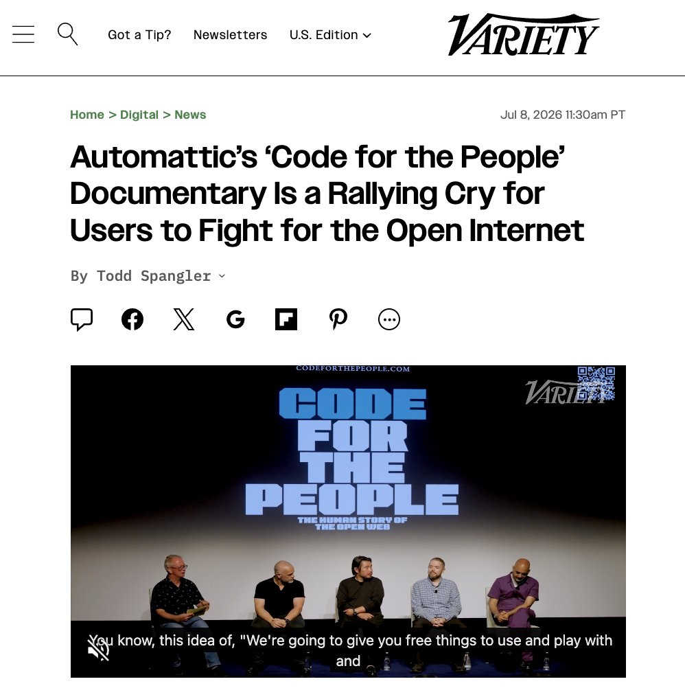 Code for the People tweet media