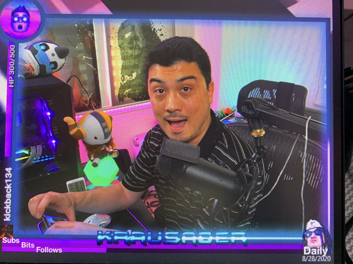 krausader's tweet photo. Come celebrate 7 years of streaming today in the Kraus House!!! Listen it was supposed to be a whole thing with 7 years and Bungie Day festivities but that didnt pan out. Then I forgot 😬 

CUSTOMS today! Here’s a pic of what Kraus was like 6 years ago at the beginning of the streaming journey! What a goober. 

Live a little after noon pacific!
https://t.co/Z7quRgZaF1
