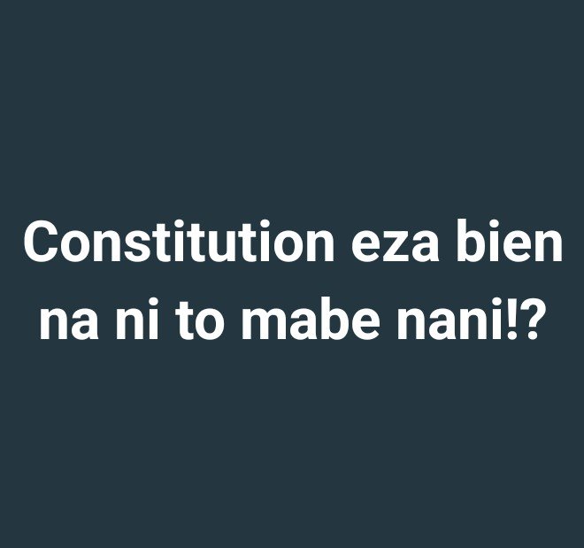 MarkusPremier's tweet photo. Na ndenge y'a mabe te, eza Motuna!!

Restons démocrate svp!! https://t.co/RtrNYAG5y0