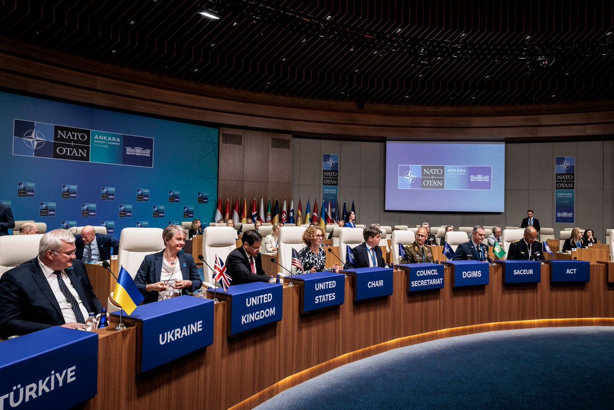 EspenBarthEide's tweet photo. Ukraine’s and Europe’s security are inseparable, and Ukraine has become an important security provider for Europe. 

I was pleased to see the strong,  unanimous and long-term support for Ukraine expressed at the #NUC meeting during the Ankara #NATO Summit 🇺🇦✌️.

#StandWithUkraine https://t.co/3LPVMYswvf