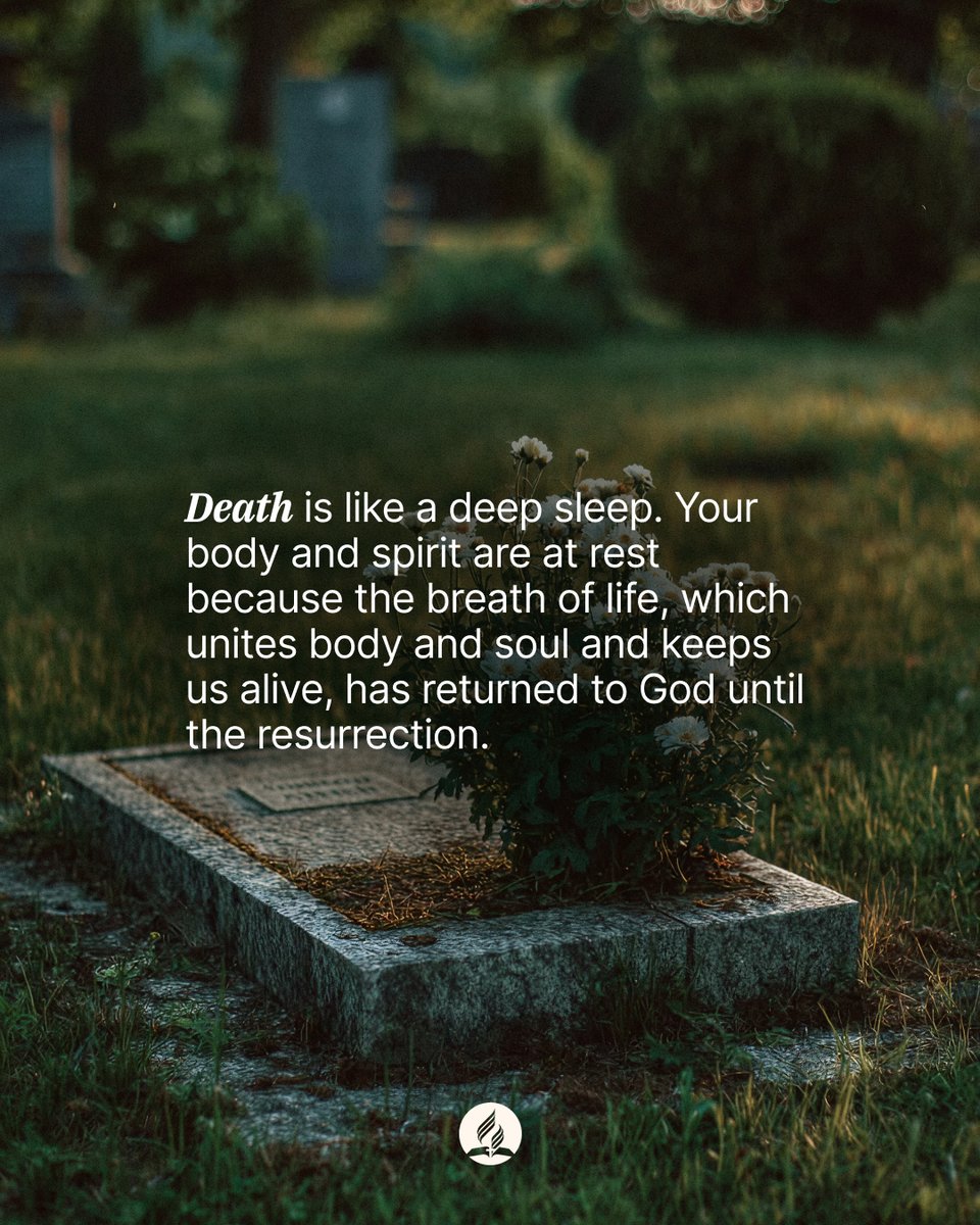 adventistchurch's tweet photo. Death is one of the most common fears that people have, and we're all aware that, someday, we will pass away. After all, no one lives forever. But, what exactly happens after we die?

Learn more about what really happens when we die: https://t.co/PBUunhSxbS https://t.co/E2pCjb52uN