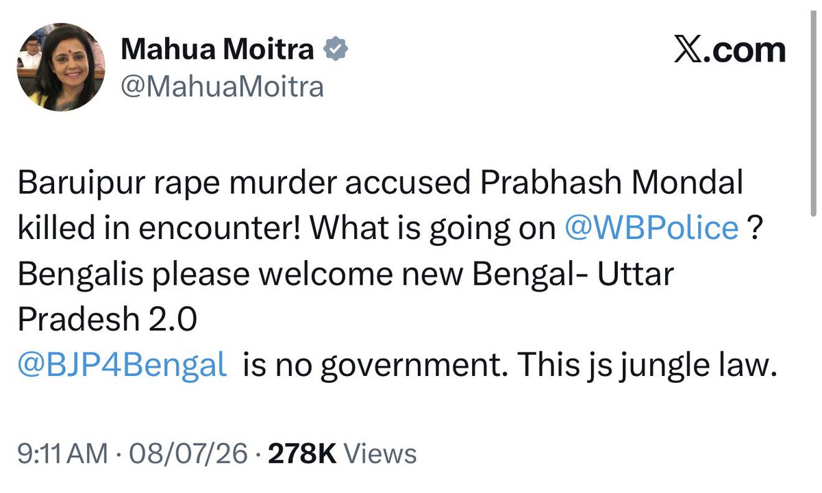 TajinderBagga's tweet photo. INDI Alliance comes out openly in support of rapists. https://t.co/ngjAmZAS0Q