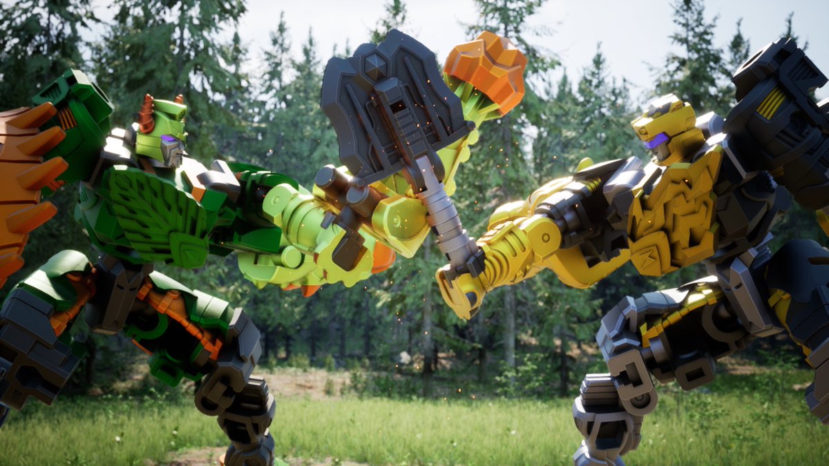 TF_pr's tweet photo. \\来週7月15日(水)朝10時配信予定！🦖// 

『トランスフォーマー ワイルドキングW』    
第4話「もう一人の勇者」

▼これまでのアニメの振り返りはこちら！
https://t.co/oW96DnarAL https://t.co/7FmEoGkghq