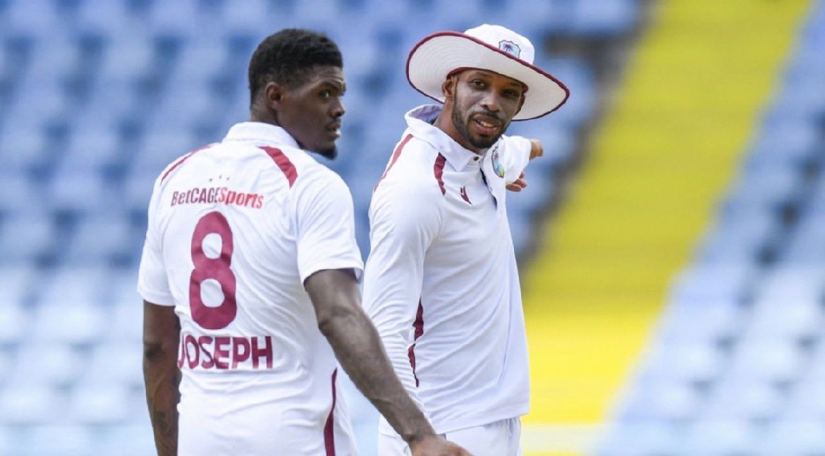 gameyaaad's tweet photo. The West Indies have been fined 10 per cent of their match fee and penalised two ICC World Test Championship points for maintaining a slow over-rate against Sri Lanka in the second Test played in North Sound, Saint George, Antigua and Barbuda. https://t.co/aAfbgofTrk