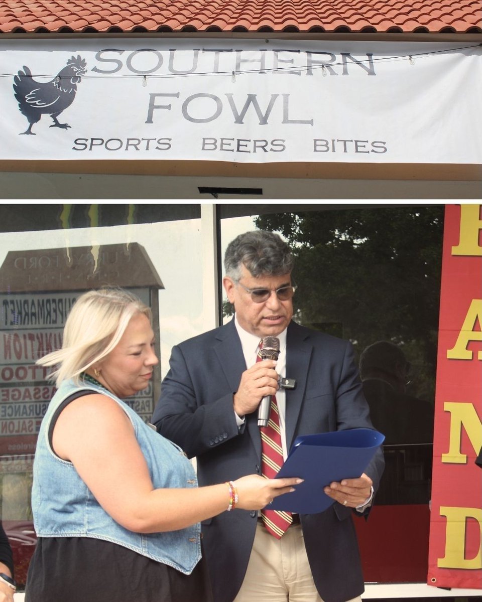 OrlDistrict2's tweet photo. Welcome to District 2, Southern Fowl! 🎉

Congratulations to owner Virginia ("Va") Probst and her team on their official ribbon cutting in the Curry Ford West District. We wish them continued success and look forward to seeing them thrive in our community. https://t.co/Td9ZqA02wl