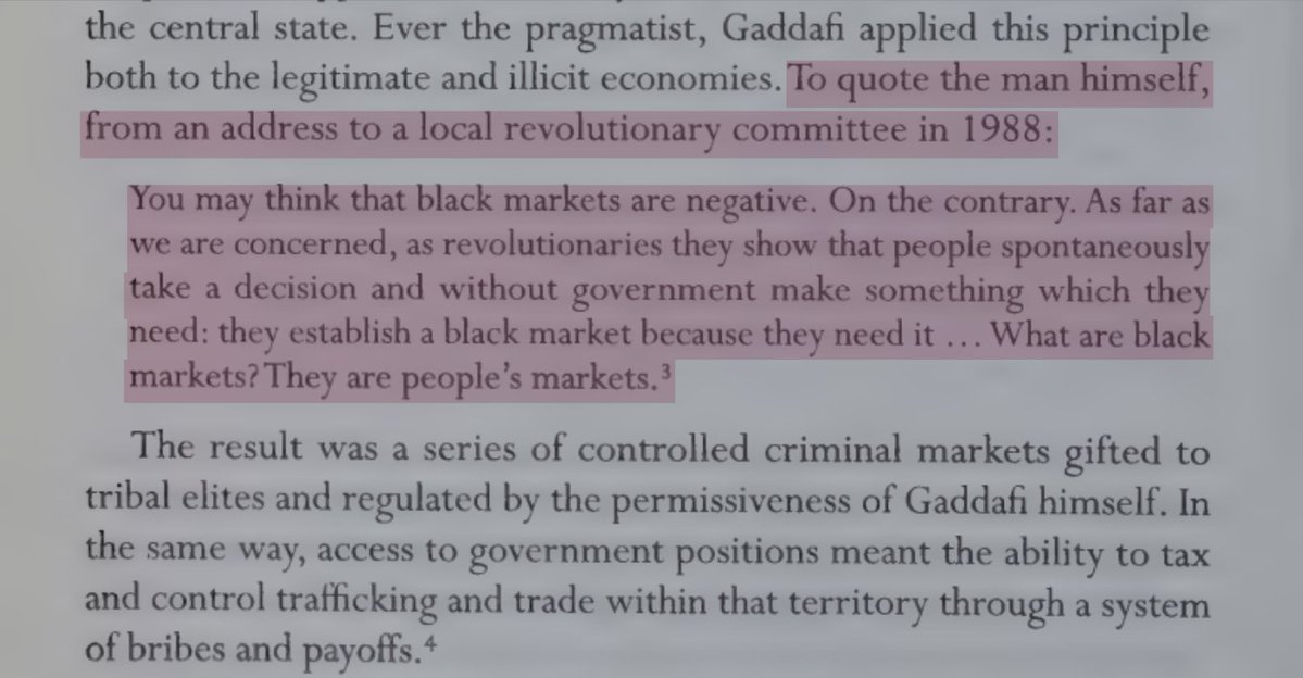 teethgnashing's tweet photo. gaddafi: "what are black markets? they are people's markets." https://t.co/PtoJdpMLl7