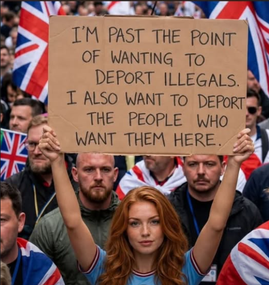 Robbie_Reasons's tweet photo. I want to find out who is behind mass migration and imprison every last one of the. 

They are the enemy of the people and have committed treason by any measure, an assault on the nation. https://t.co/TN8BPD00PW