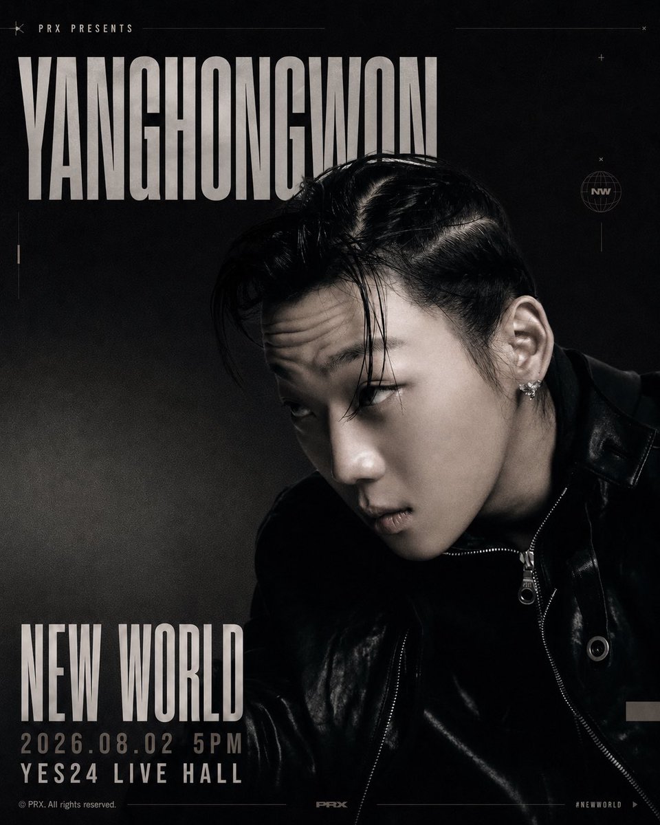 prx_presents's tweet photo. 양홍원(@yanghongwon )님의
<NEW WORLD> 무대가 패럴랙스의 #뉴월드콘서트 에서 펼쳐집니다!

🌏EP.01 NEW WORLD

📌
날짜: 2026년 8월 2일 (일) 5PM

장소: YES24Livehall

티켓 오픈: 2026.07.15 (WED) 6PM

예매처: YES24, NOL 

티켓 가격: 99,000원

#양홍원 #yanghongwon #NEWWORLD #prx https://t.co/EE1ZfbcdGv