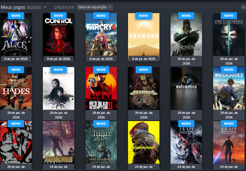 Jhonszin's tweet photo. todos os jogos comprados da Steam Summer Sale
 
que deus me ajude a zerar todos. https://t.co/JVT6SZYXM6