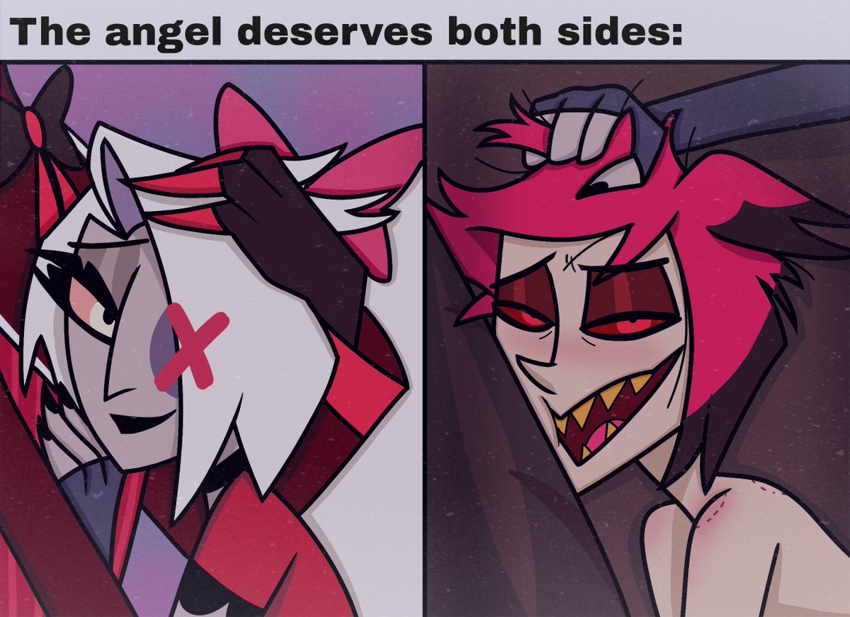 MothsInHell's tweet photo. Sorry not sorry 🫣

🎀🦌 
#Vaggistor #Vaggastor #HazbinHotel  #Alastor #Vaggi https://t.co/GWJ8bK66Q1