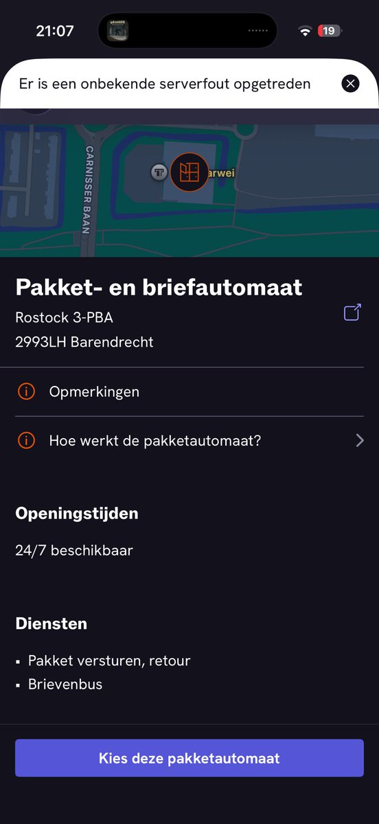 DoodleAlley's tweet photo. Zeg, @PostNL, als je de software nog niet getest heb, zet het dan ook niet in productie. #onbekendeserverfout #nietgetest #fail https://t.co/BpcutlR2w0