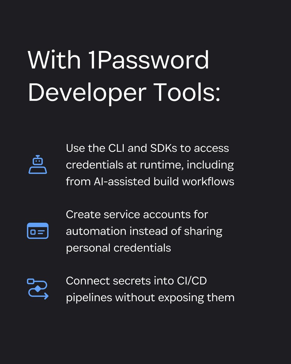 1Password for Builders tweet media