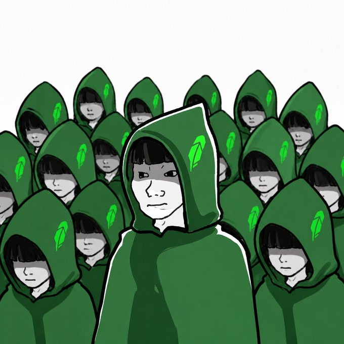karmvvx's tweet photo. BNB had builders   

  Solana has Manlets  

  The best cult for Robinhood are Hoodlums  

   We are the hoodlums https://t.co/fbmuXBtDhH
