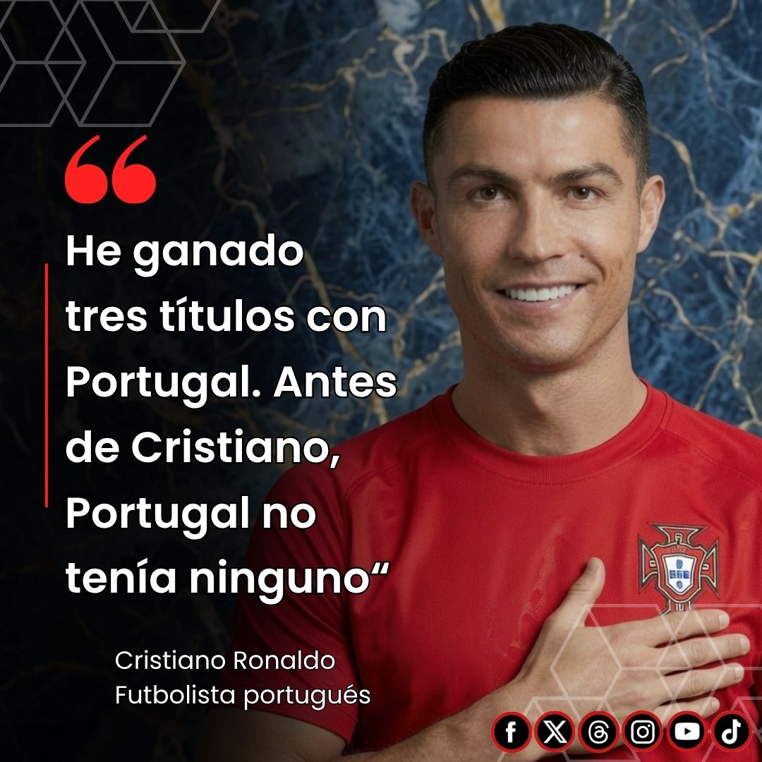 EnsedeCiencia's tweet photo. 🚨Cristiano Ronaldo se despidió del Mundial 2026 tras la eliminación de Portugal ante España en octavos de final. En zona mixta, el capitán portugués declaró:

“Mañana me levantaré igual que hoy, con la conciencia tranquila. He ganado tres títulos con Portugal. Antes de Cristiano, Portugal no tenía ninguno.”

Ronaldo también aseguró que se va “feliz” porque dio lo mejor de sí en sus 23 años con la selección y que este fue su último Mundial. Un cierre con legado: 3 títulos conquistados con Portugal