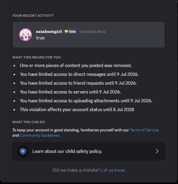 seiaplush's tweet photo. really protecting the children with this one discord https://t.co/wFcmbtP8bT
