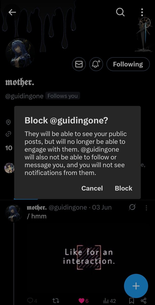 Sonetto_1999_'s tweet photo. "Everyone should block her, she is evil, and she has tried to hurt my girlf- err, I mean my good friend, the Timekeeper. Hmph." https://t.co/Lr3EY6coHa