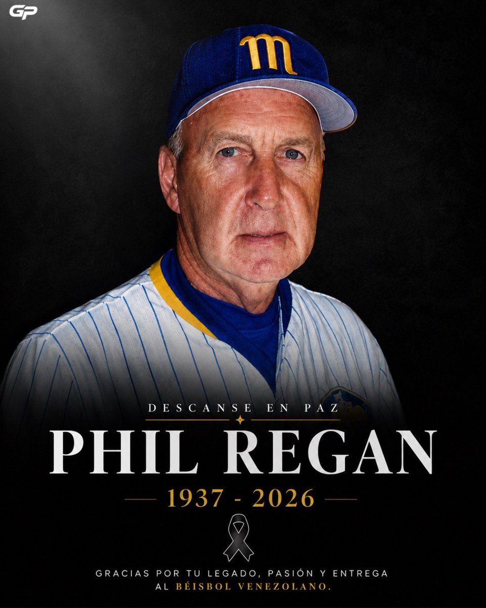 GeorgenyPerez's tweet photo. PHIL REGAN

1937–2026

El béisbol venezolano está de luto por el fallecimiento de Phil Regan, histórico dirigente estadounidense que dejó una huella imborrable en la LVBP.

Regan dirigió a Leones del Caracas, Navegantes del Magallanes, Cardenales de Lara, Pastora de los Llanos, Bravos de Margarita y Tiburones de La Guaira, convirtiéndose en uno de los mánagers más recordados de nuestra pelota. Fue campeón con Leones (1989-90) y Magallanes (2001-02), siendo el único dirigente en conquistar títulos con los dos Eternos Rivales.

Paz a su alma. Nuestras más sinceras condolencias a sus familiares, amigos y a toda la familia del béisbol.