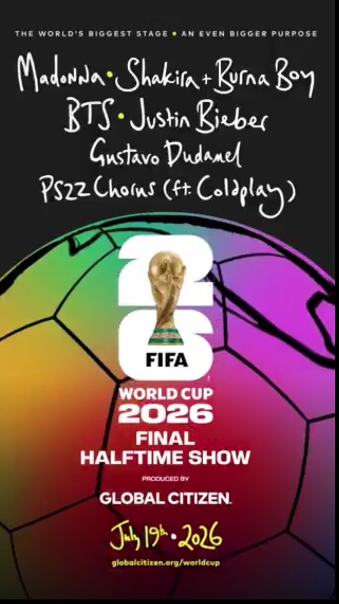 JBCrewdotcom's tweet photo. Justin Bieber will perform at the World Cup final halftime show on July 19th! https://t.co/WoN0a0yfSJ