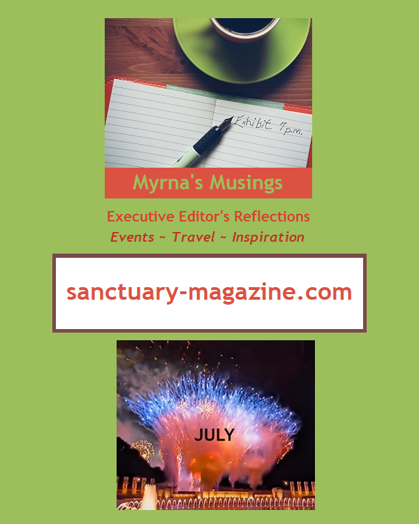 Sanctuary2016's tweet photo. MYRNA’S MUSINGS: This is an “out and about” blog by our executive editor, Myrna Haskell, as she explores galleries, attends events, &amp; meets with authors, humanitarians, artists, educators, &amp; community leaders. https://t.co/PlybVL3DFw
#WheresYourSanctuary #editorblog #outandabout https://t.co/5kFUig1rJz