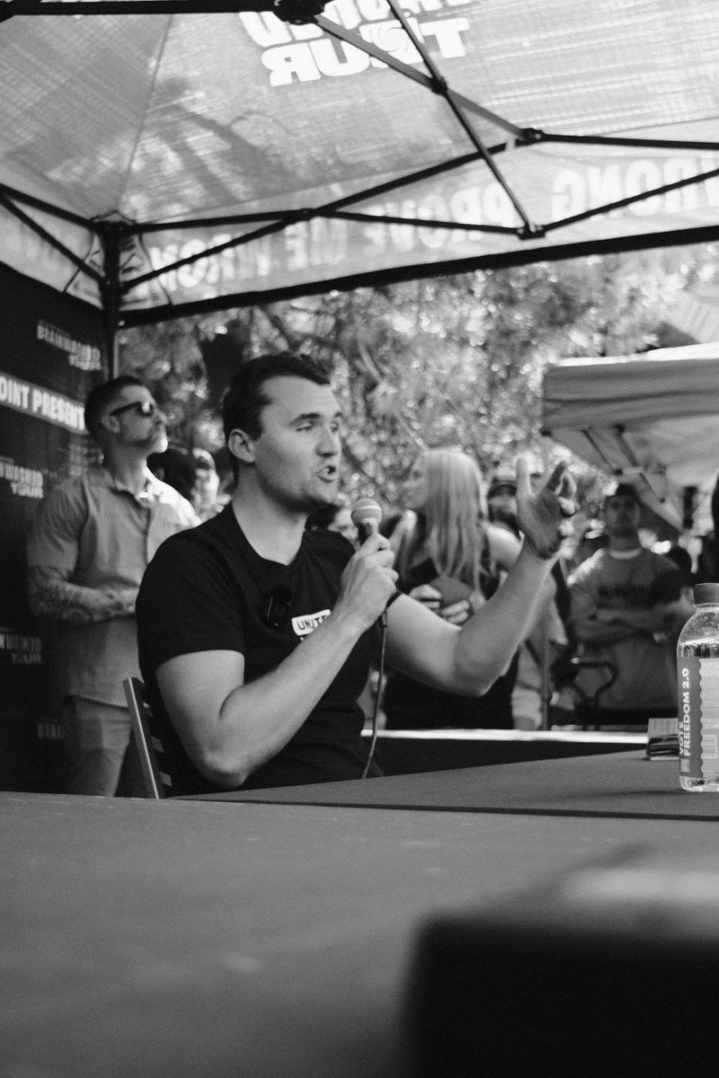 ArtifexMemor's tweet photo. So, we almost ALWAYS ran the microphone on the outside. In every photo I took of Charlie while on tour, the mic is external. We didn’t have time to mess with getting it inside, we’d just slap it on and roll.

I need someone to explain to me why on this day, the microphone ended up inside. 

I am not okay right now. What the fuck man