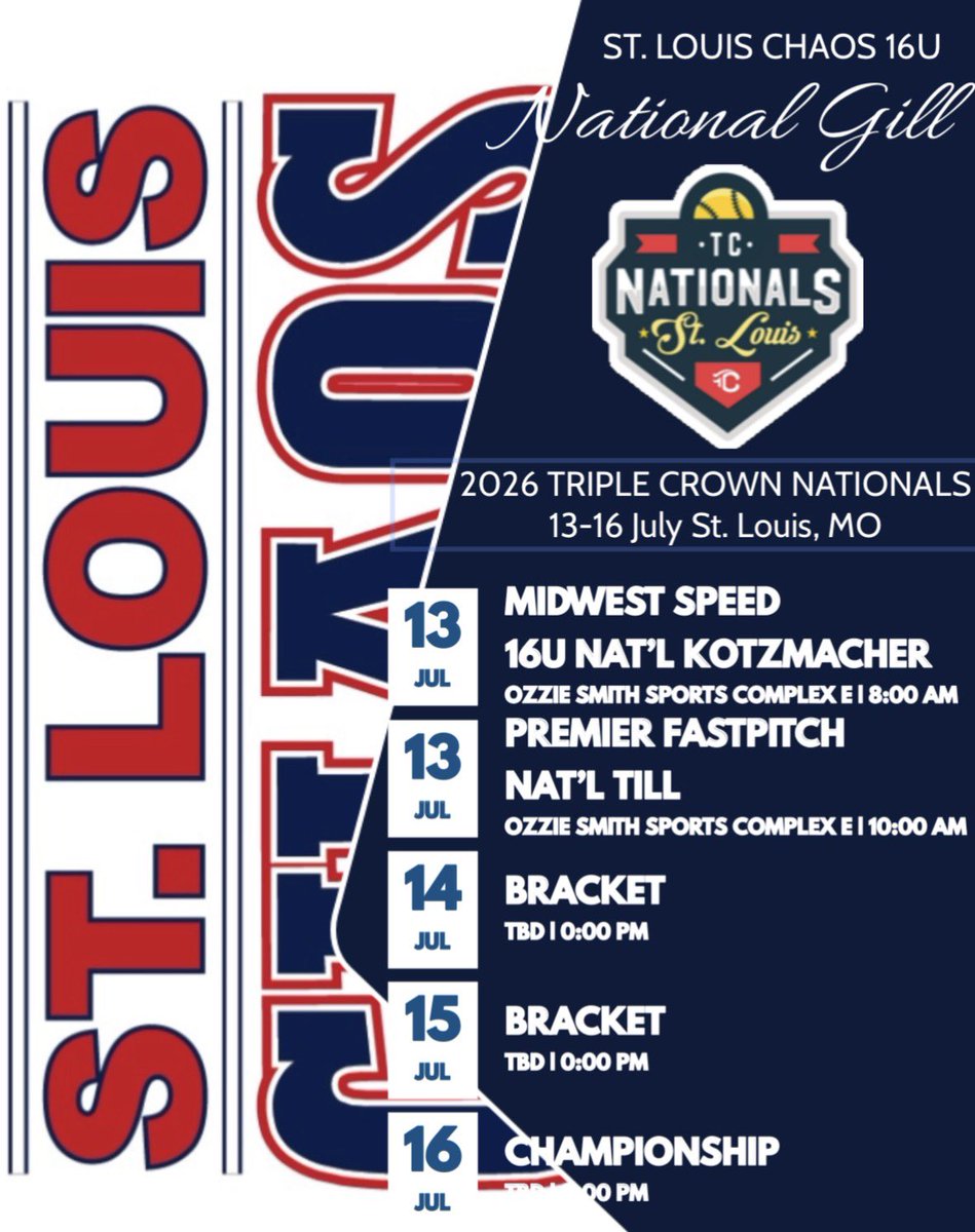 STLChaos2010's tweet photo. 🎯 TRIPLE CROWN NATIONALS
📍St. Louis MO
📆 Jul 13-16, 2026 https://t.co/BNFoGTaCc8