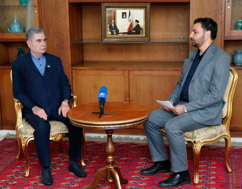 Monitor_AC's tweet photo. 🇮🇷🇹🇲 O líder nacional do povo turcomeno, Gurbanguly Berdimuhamedov, afirmou que as relações entre Turcomenistão e Irã são baseadas em uma amizade e fraternidade históricas, classificando os dois países como nações irmãs. https://t.co/BYttYYejtr