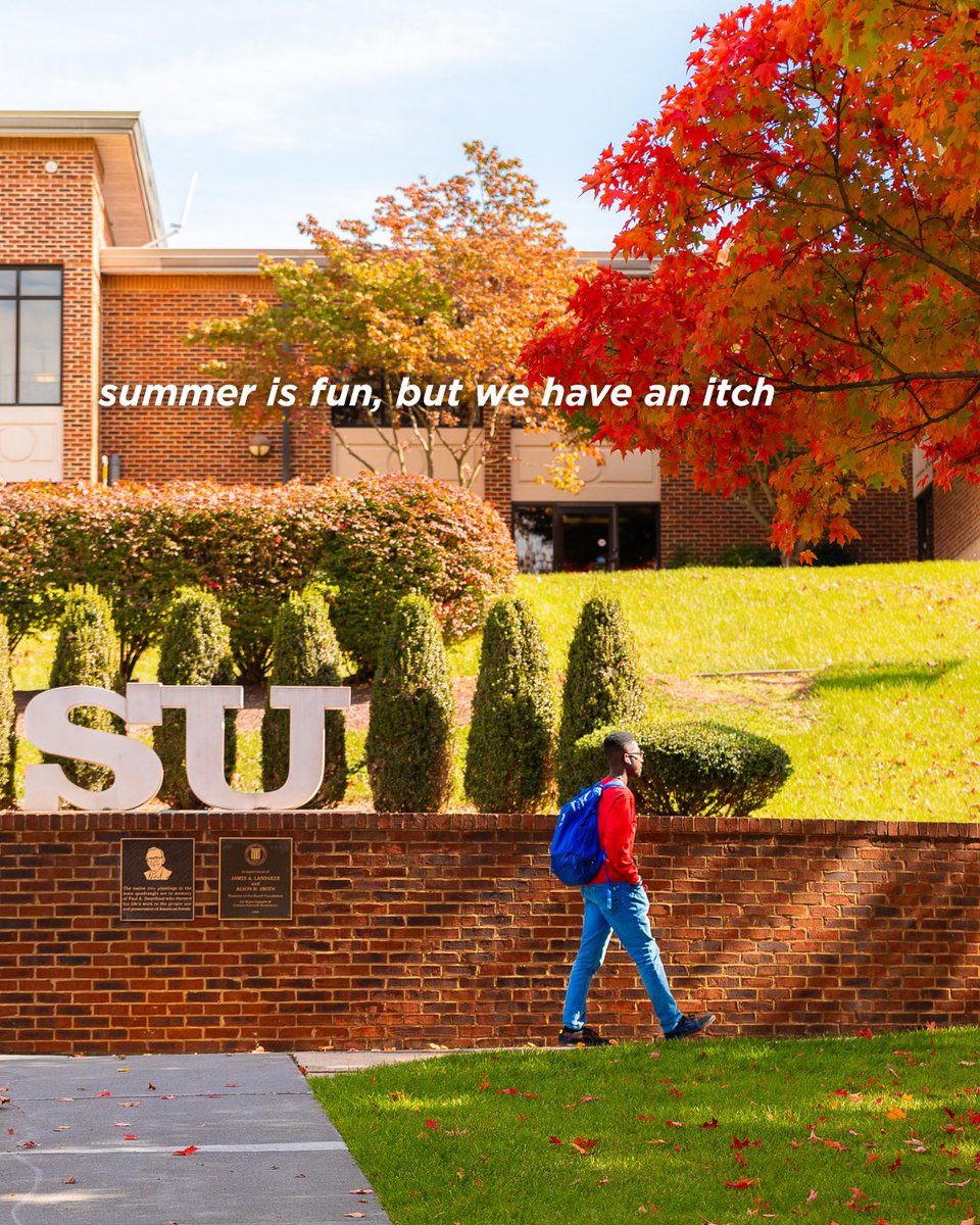 ShenandoahU's tweet photo. Summer is fun... but we have an itch for fall at SU https://t.co/p51Smskm75