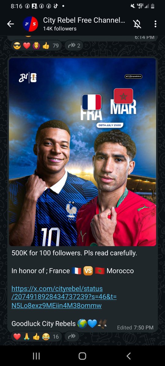 Mark_Legend1's tweet photo. @Cityrebel France 1-1 Morocco https://t.co/AxZh0gJbix