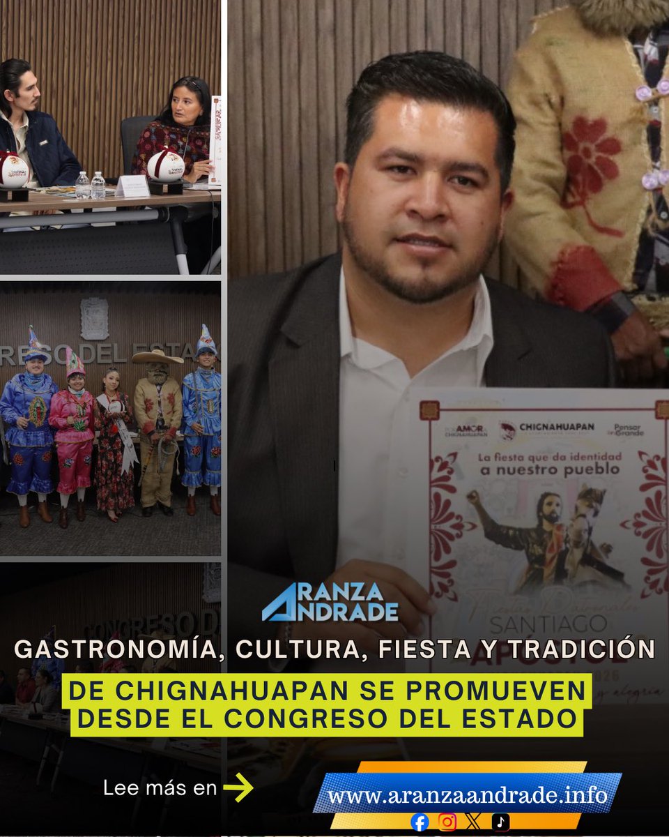 _aranzaandrade's tweet photo. Gastronomía, cultura, fiesta y tradición de Chignahuapan se promueven desde el Congreso del Estado
•En rueda de prensa se anunció el Festival del Tlacoyo, de la Barbacoa y la Gran Cabalgata que se llevarán a cabo del 18 al 26 de julio

https://t.co/fGta6pjoej https://t.co/CnPZvoPK6d